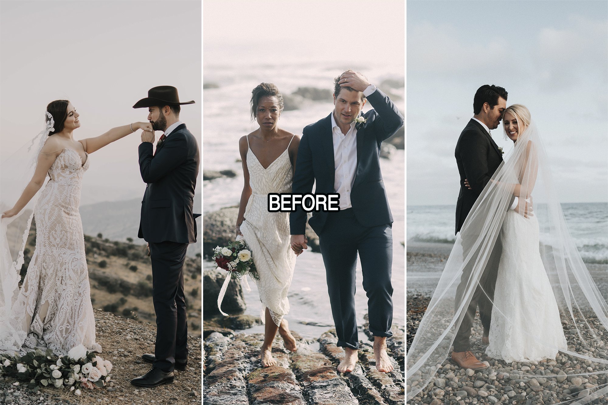 9 Boho Lightroom presets for Weddingpreview image.