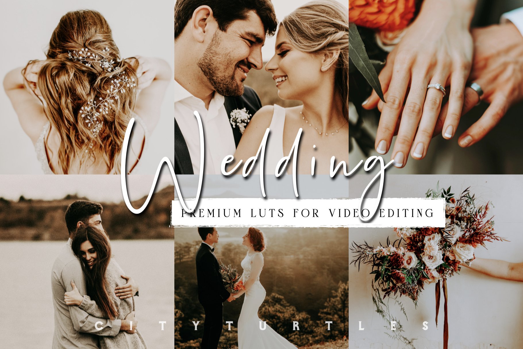 Moody Wedding LUTs for Video Editingcover image.