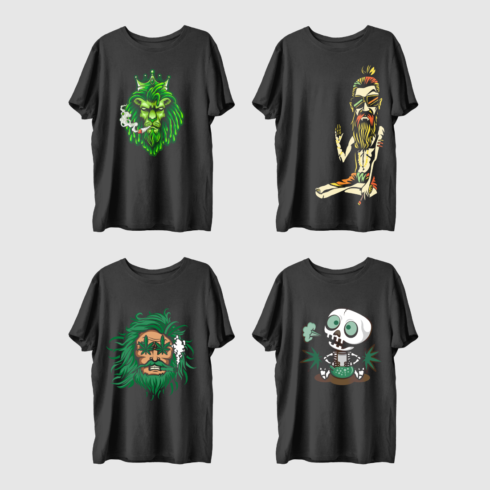 Weed Graphics Tshirt Characters cover image.