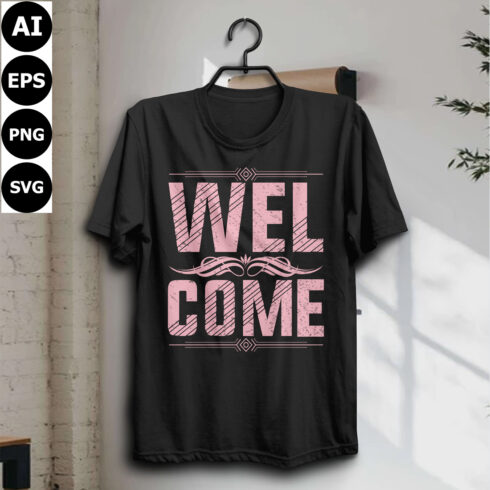 Welcome Grunge t-shirt design cover image.