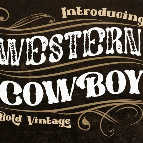 Western Cowboy - Bold Vintage Font cover image.