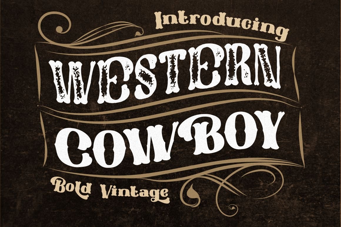 Western Cowboy - Bold Vintage Font cover image.