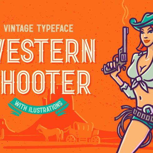 Western Shooter font with bonus cover image.