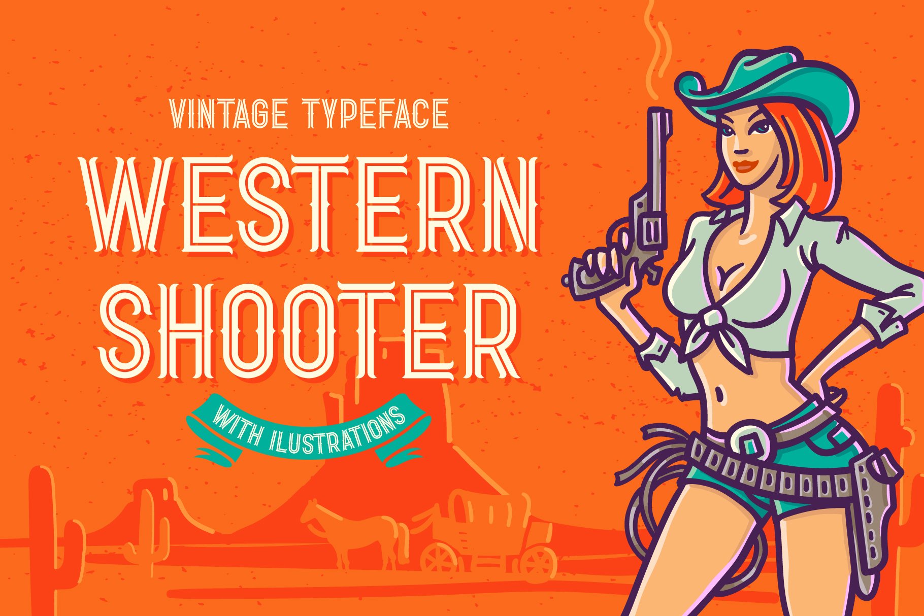 Western Shooter font with bonus cover image.