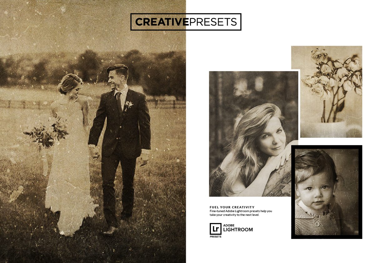 Wet Plate Lightroom Presets+Overlaypreview image.