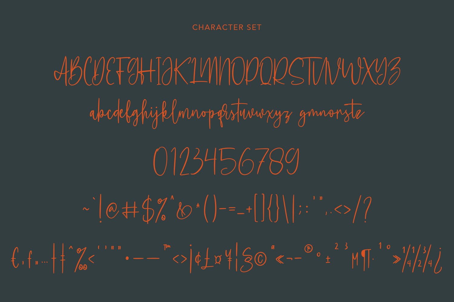 Whillys Script Font preview image.