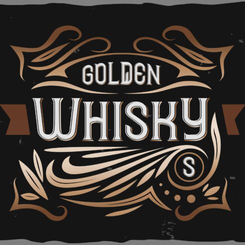 Golden Whisky typeface cover image.