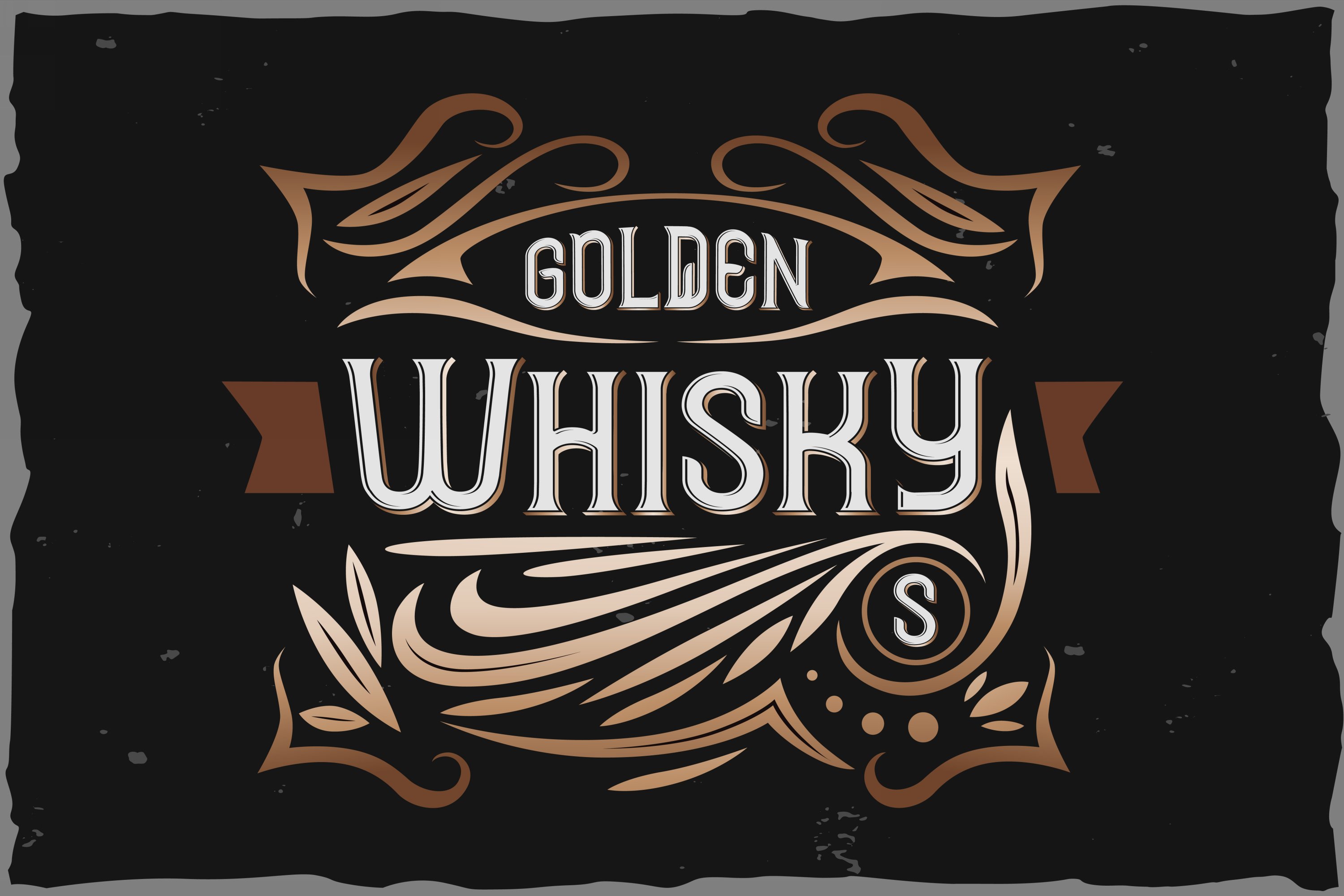 Golden Whisky typeface cover image.