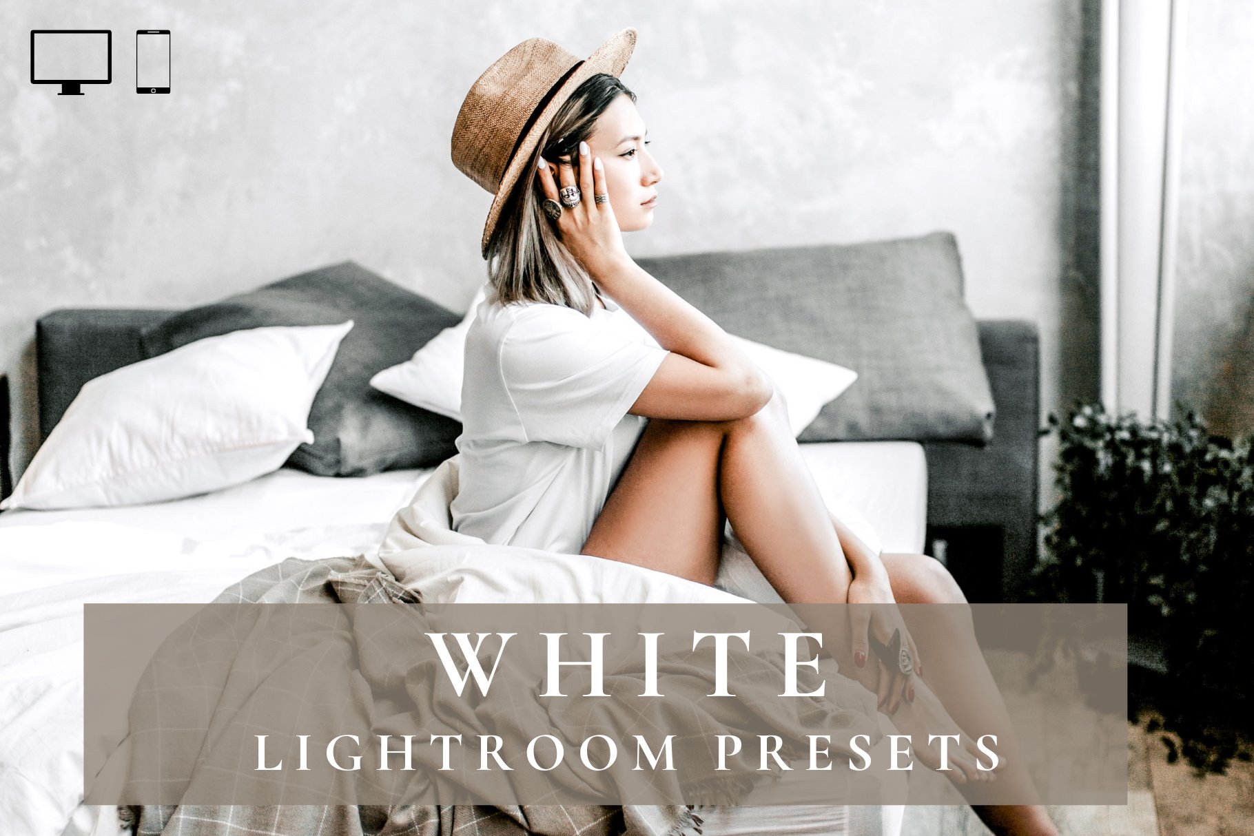 White Lightroom Presets XMP, DNGcover image.