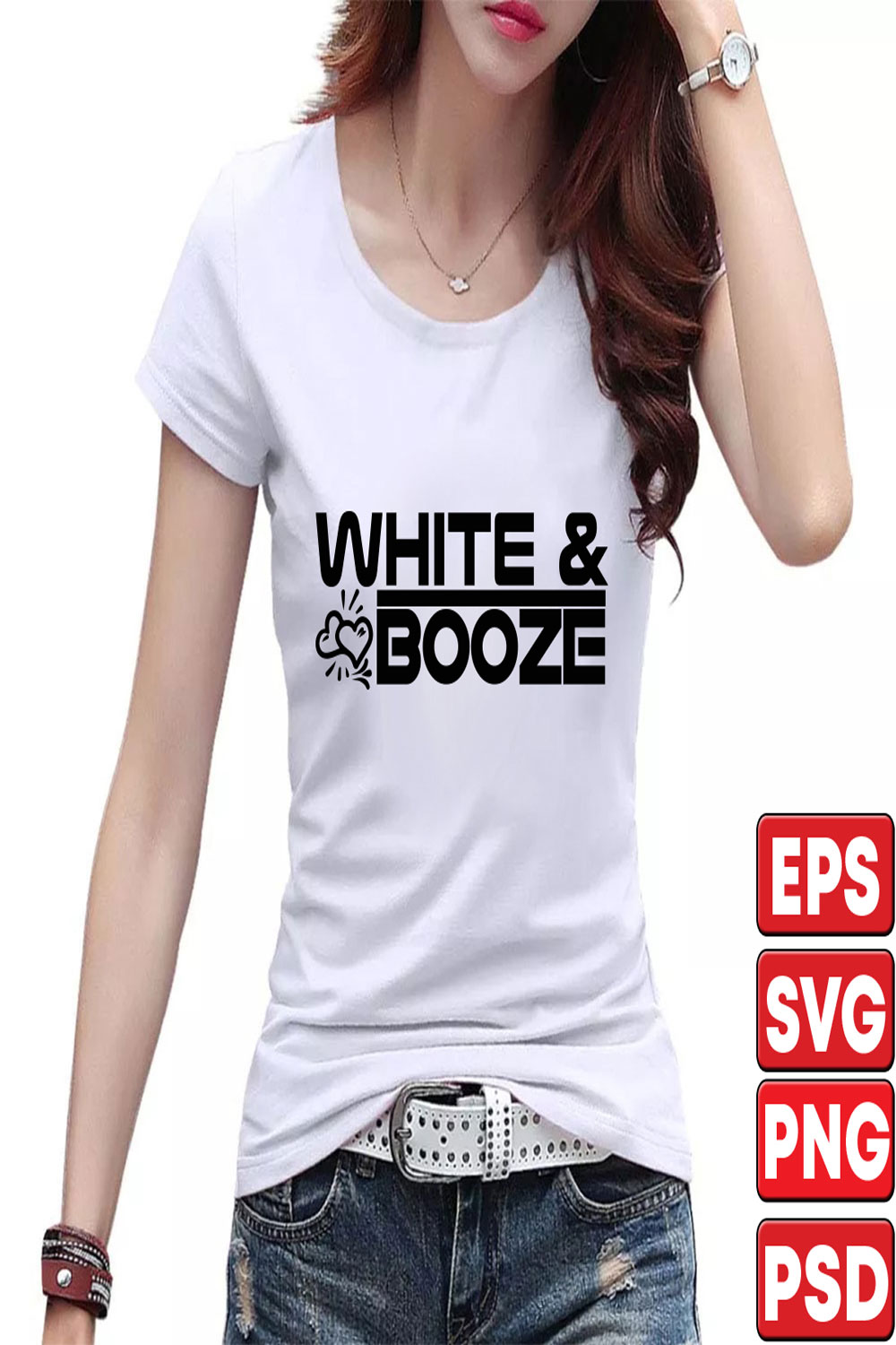 white and booze pinterest preview image.