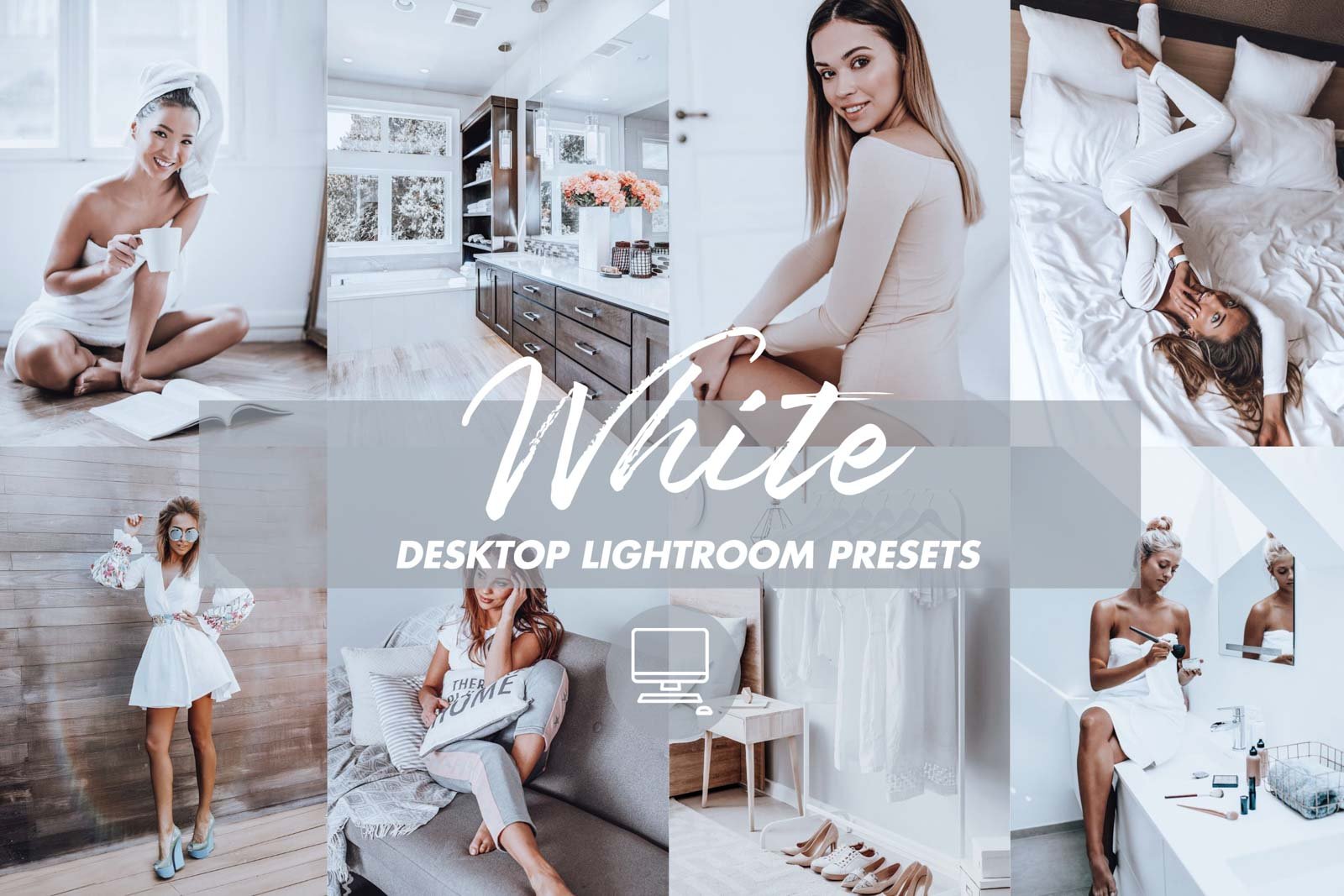 WHITE VIBE Desktop Lightroom Presetscover image.