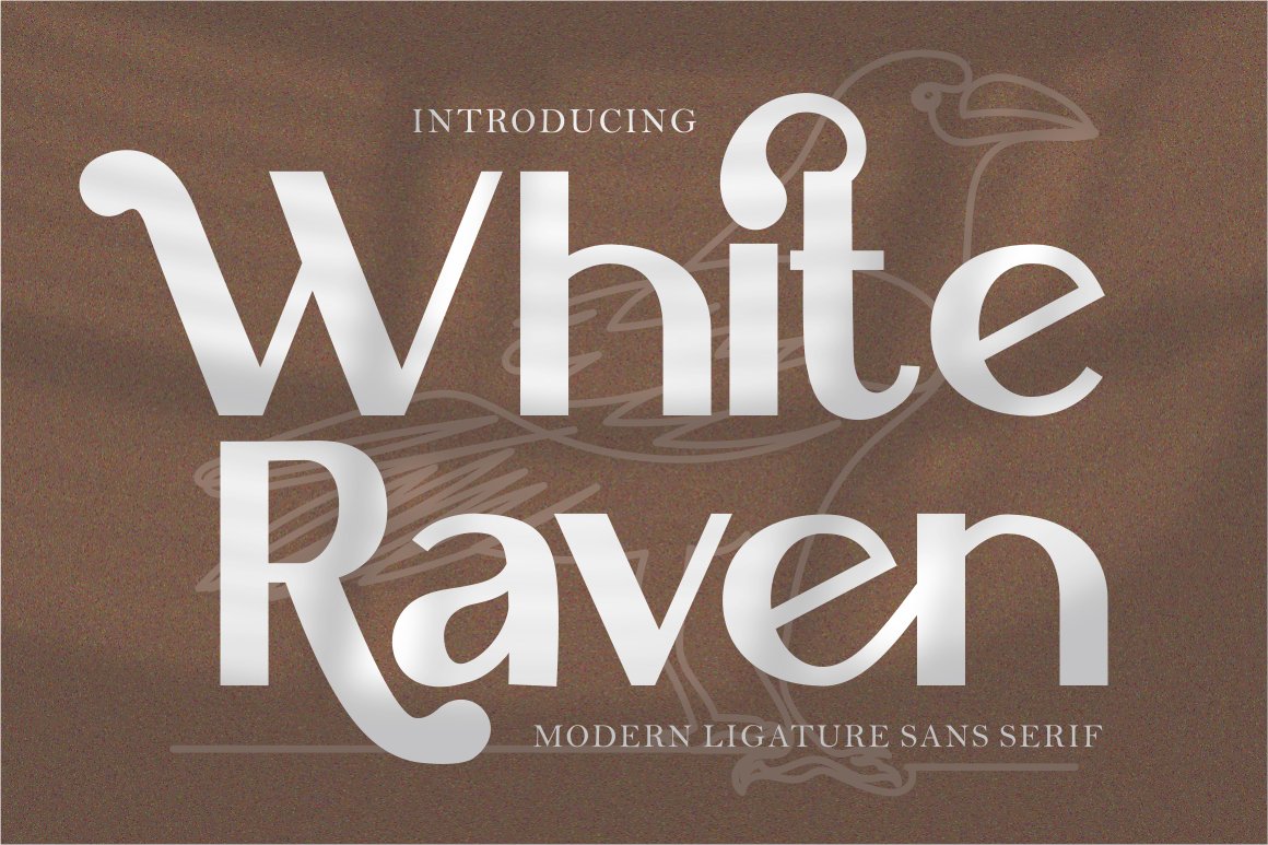 White Raven - Modern Ligature Sans Scover image.