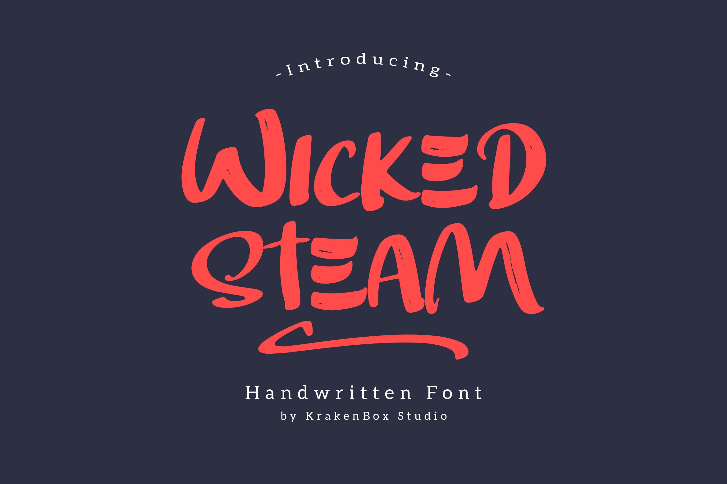 Wicked Steam - Handwritten Font cover image.