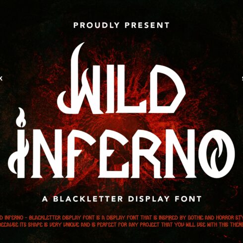 Wild Inferno - Blackletter Font cover image.