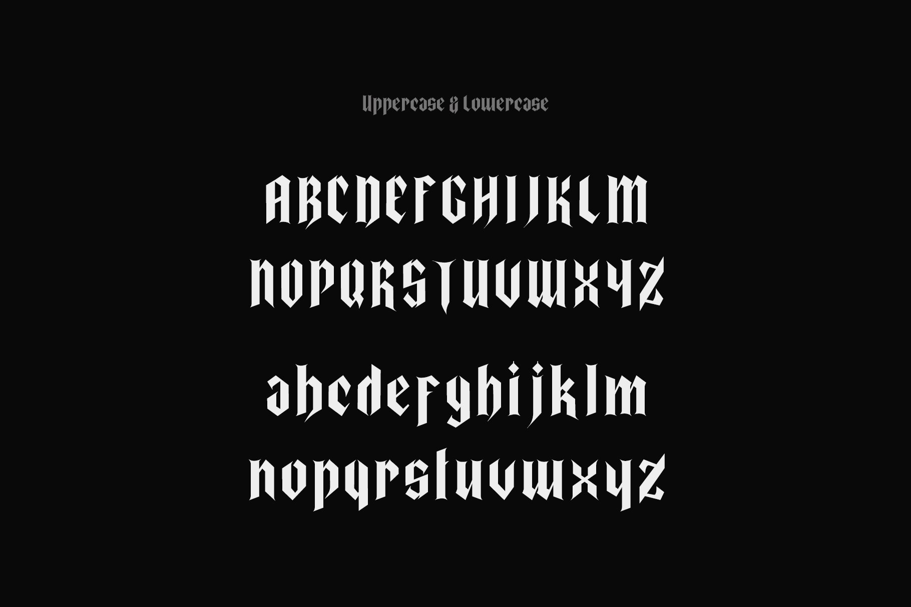 Wildside Blackletter Font preview image.