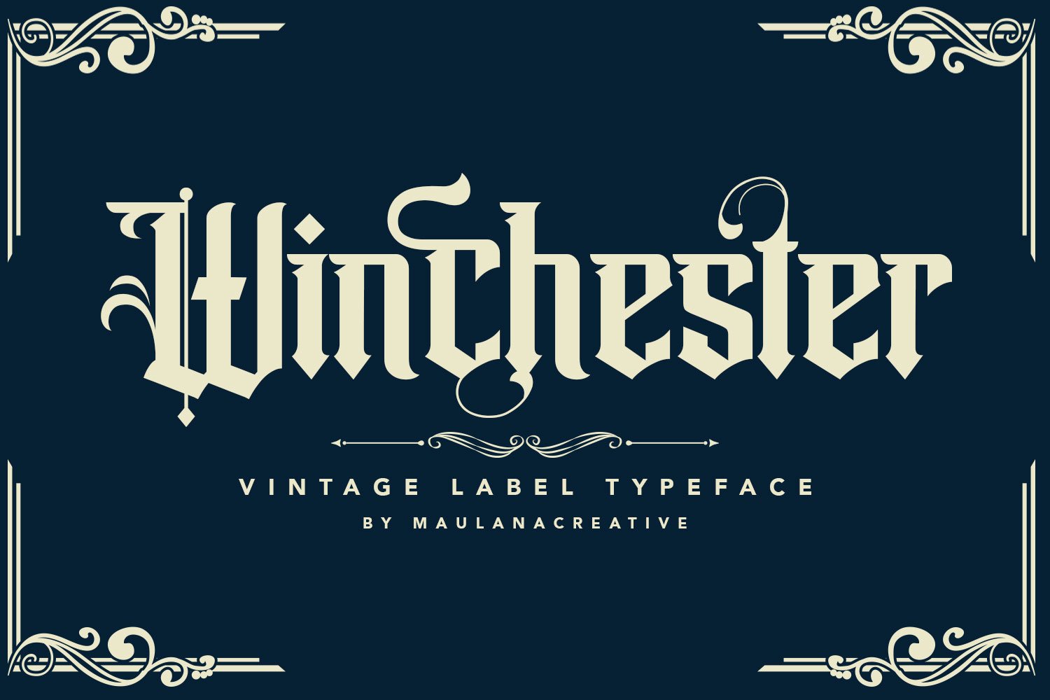 Winchester Blackletter Vintage Label cover image.