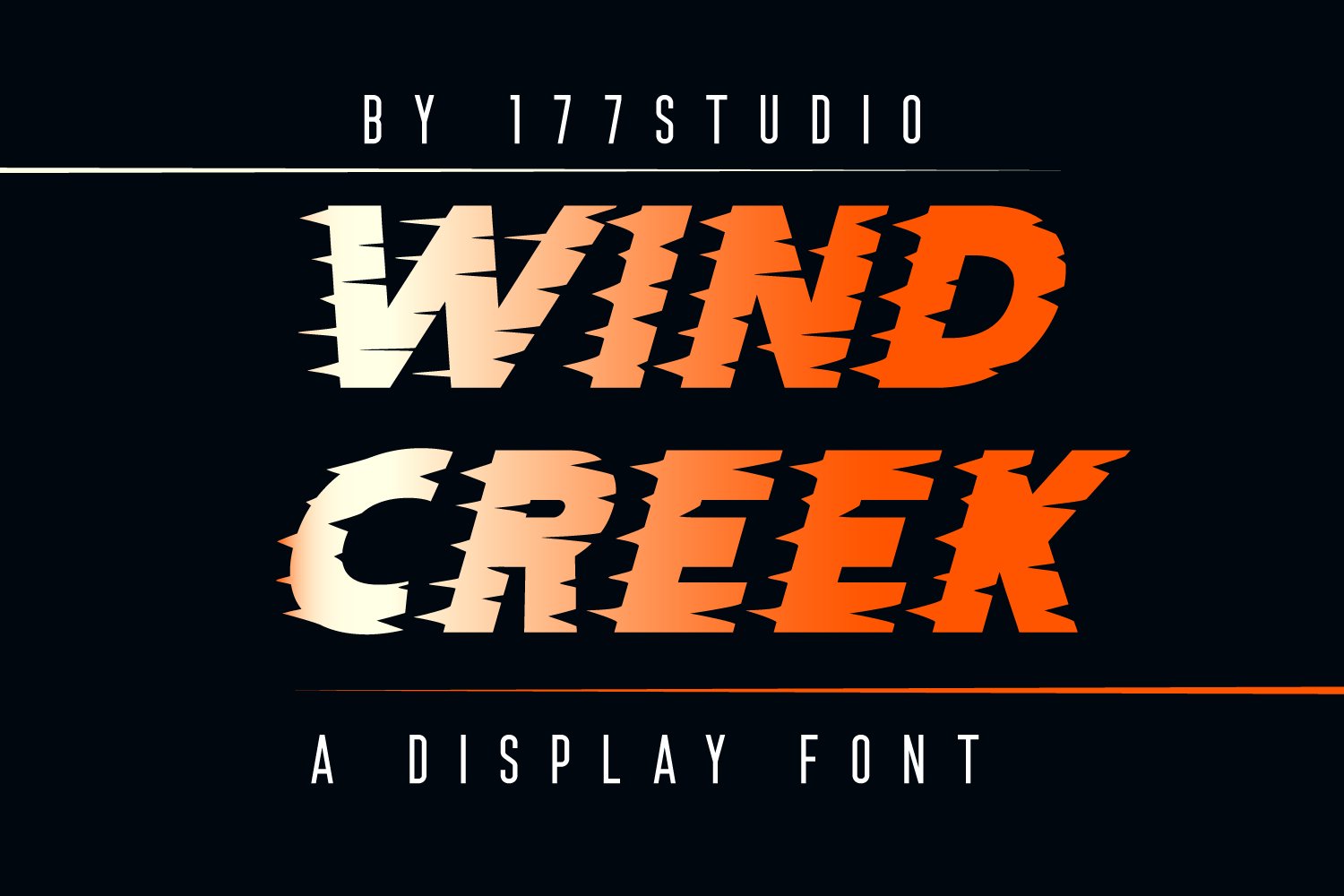WIND CREEK Font cover image.