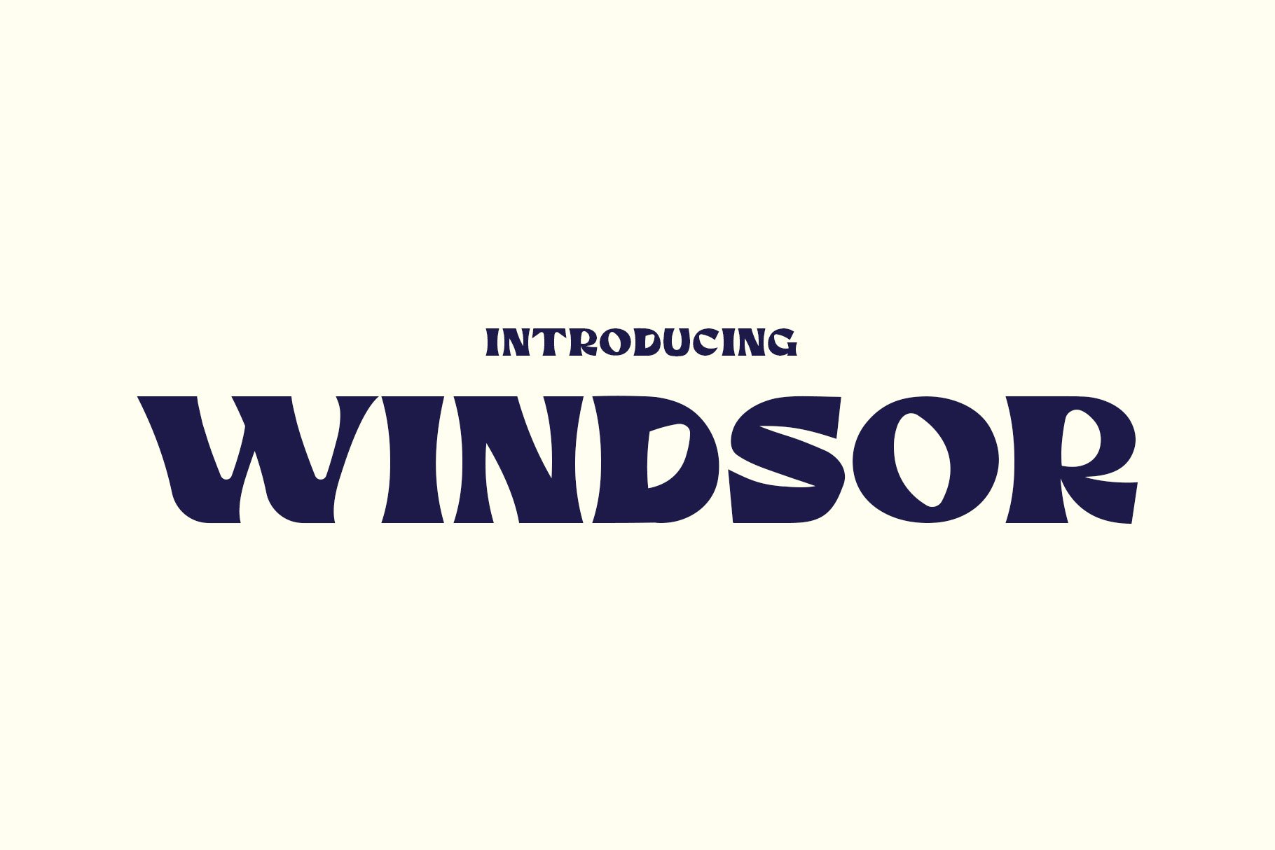 Windsor - Asia Inspired Typeface cover image.