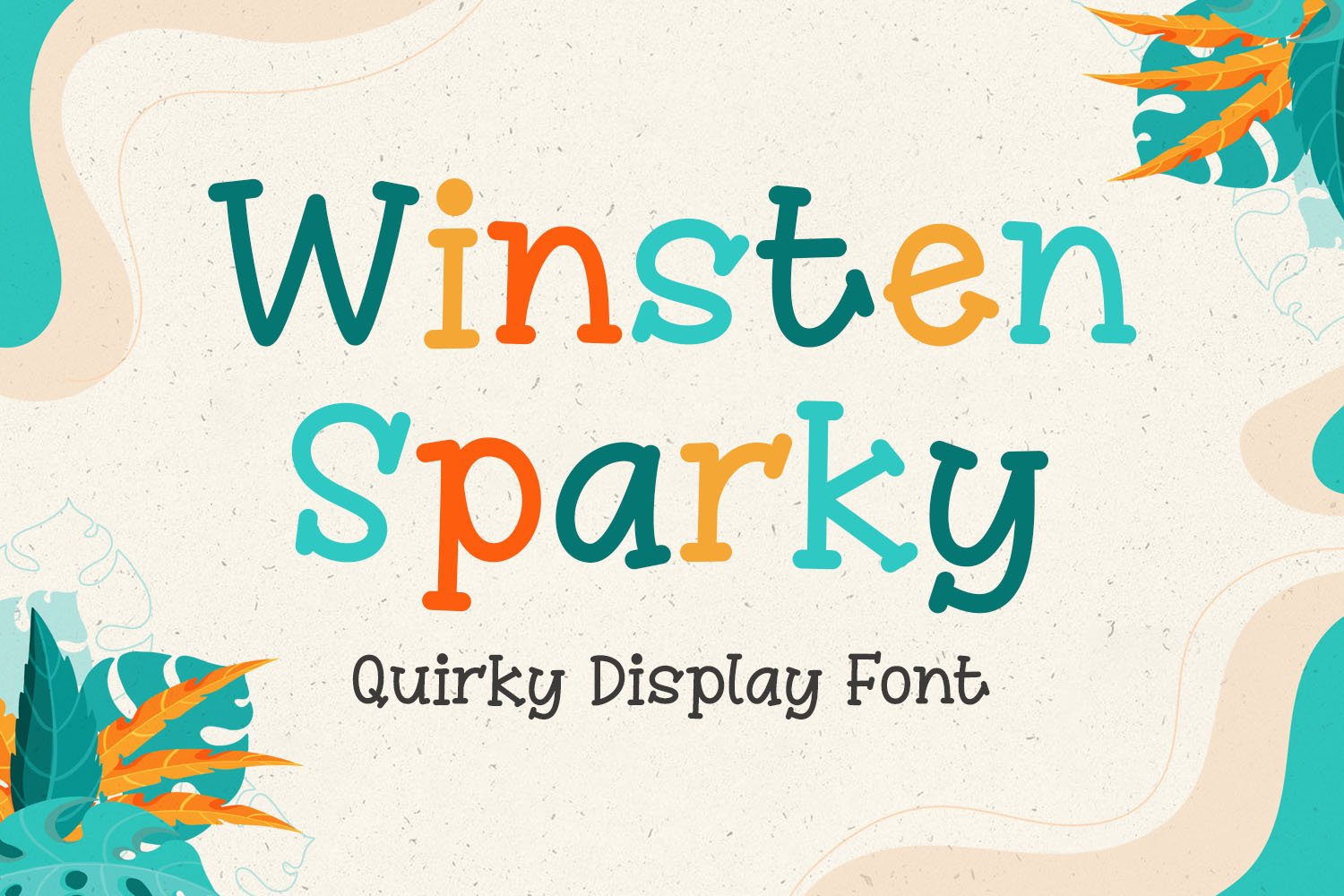 Winsten Sparky - Quirky Display Font cover image.