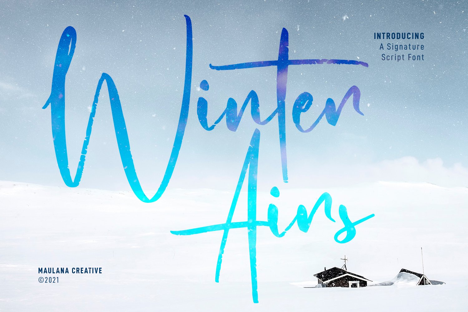 Winter Airs Script Font cover image.