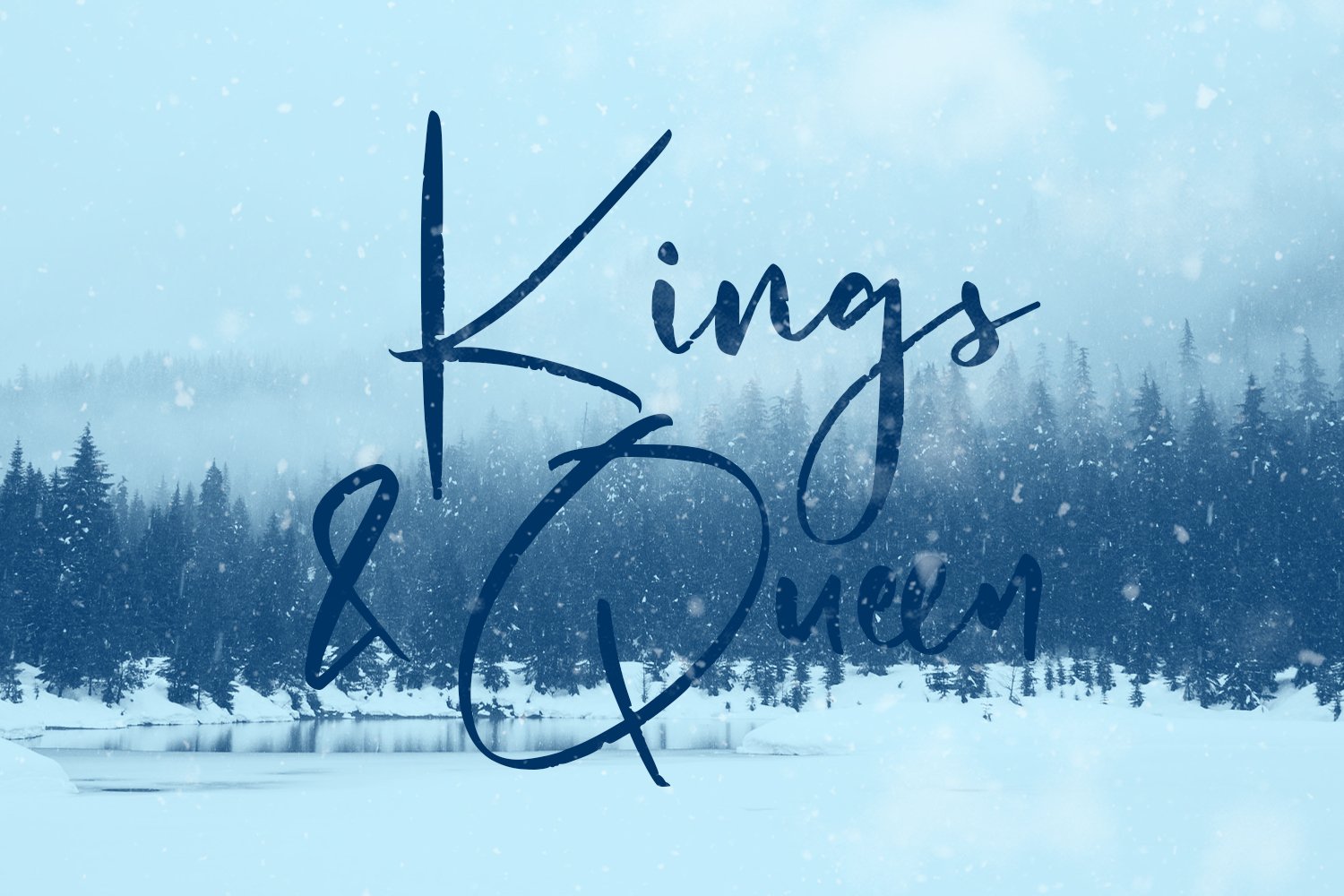 Winter Airs Script Font preview image.