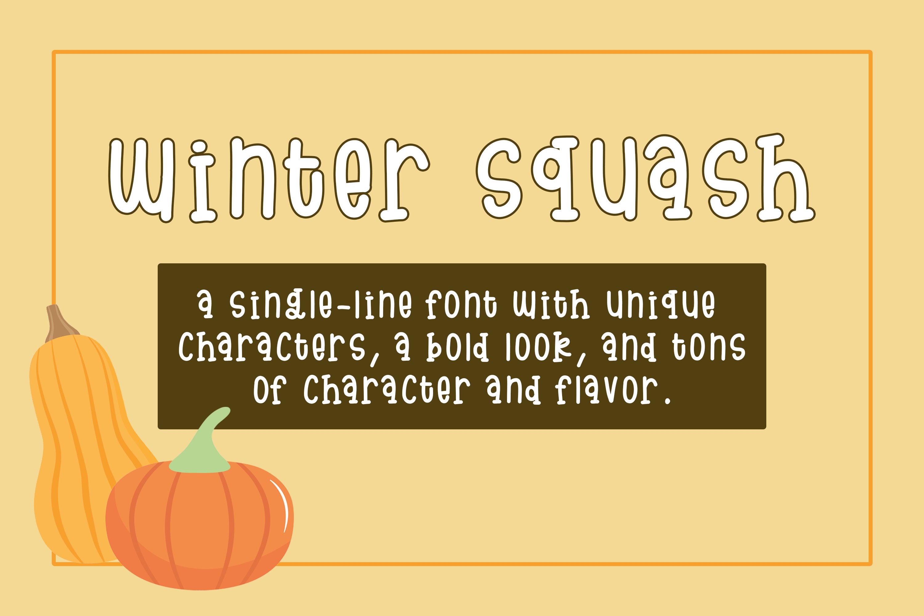 Winter Squash | A quirky Slab-Serif cover image.