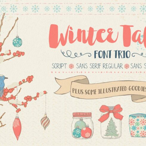 Winter Tales Font Trio + extras cover image.