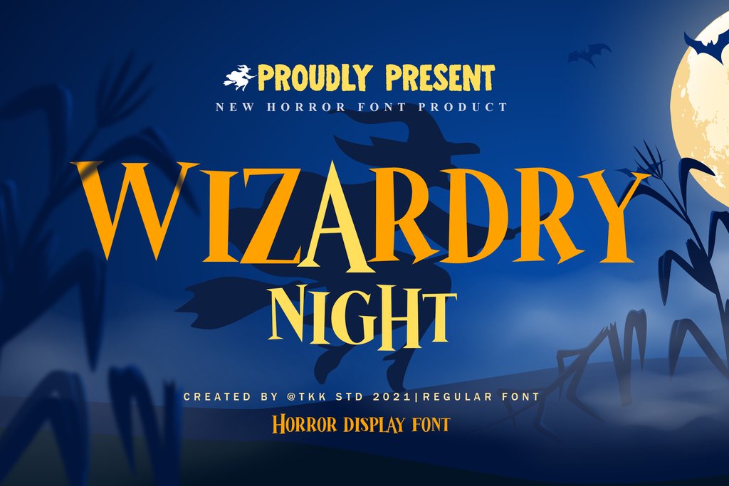 Wizardry Night - Movie Font cover image.