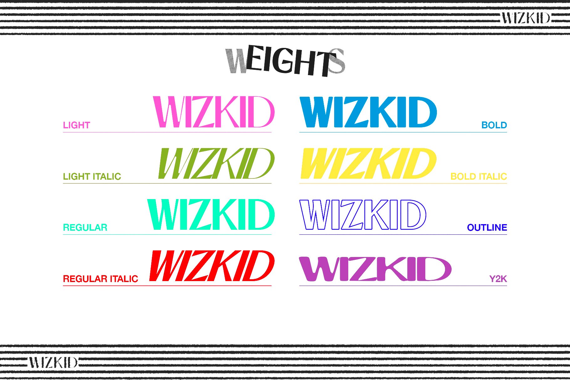 WIZKID | A Retro Modern Display Font preview image.