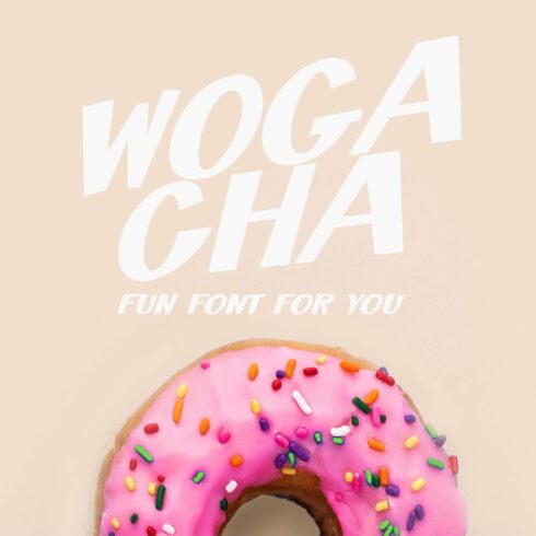 Wogacha - Fun Font For You cover image.