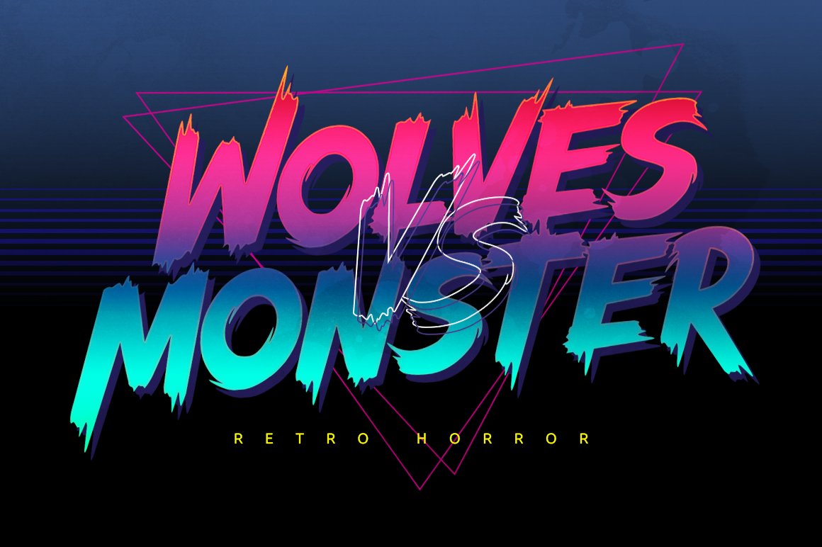 Wolves Vs Monster - Retro Horror cover image.