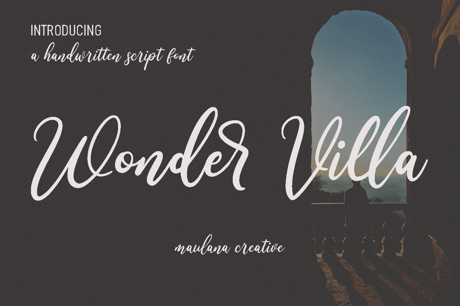 Wonder Villa Script Font cover image.