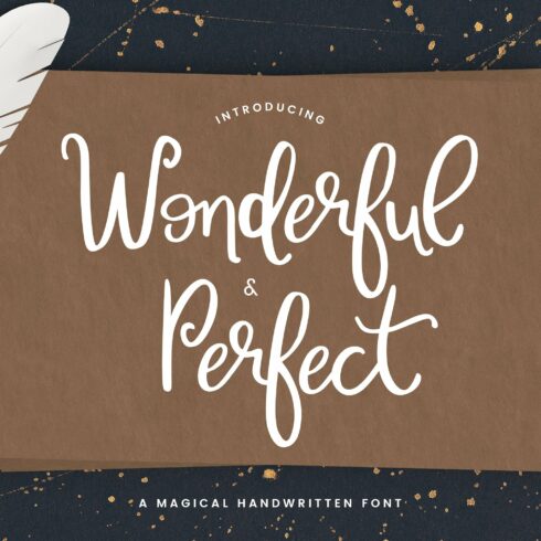 Wonderful & Perfect | A Script Font cover image.