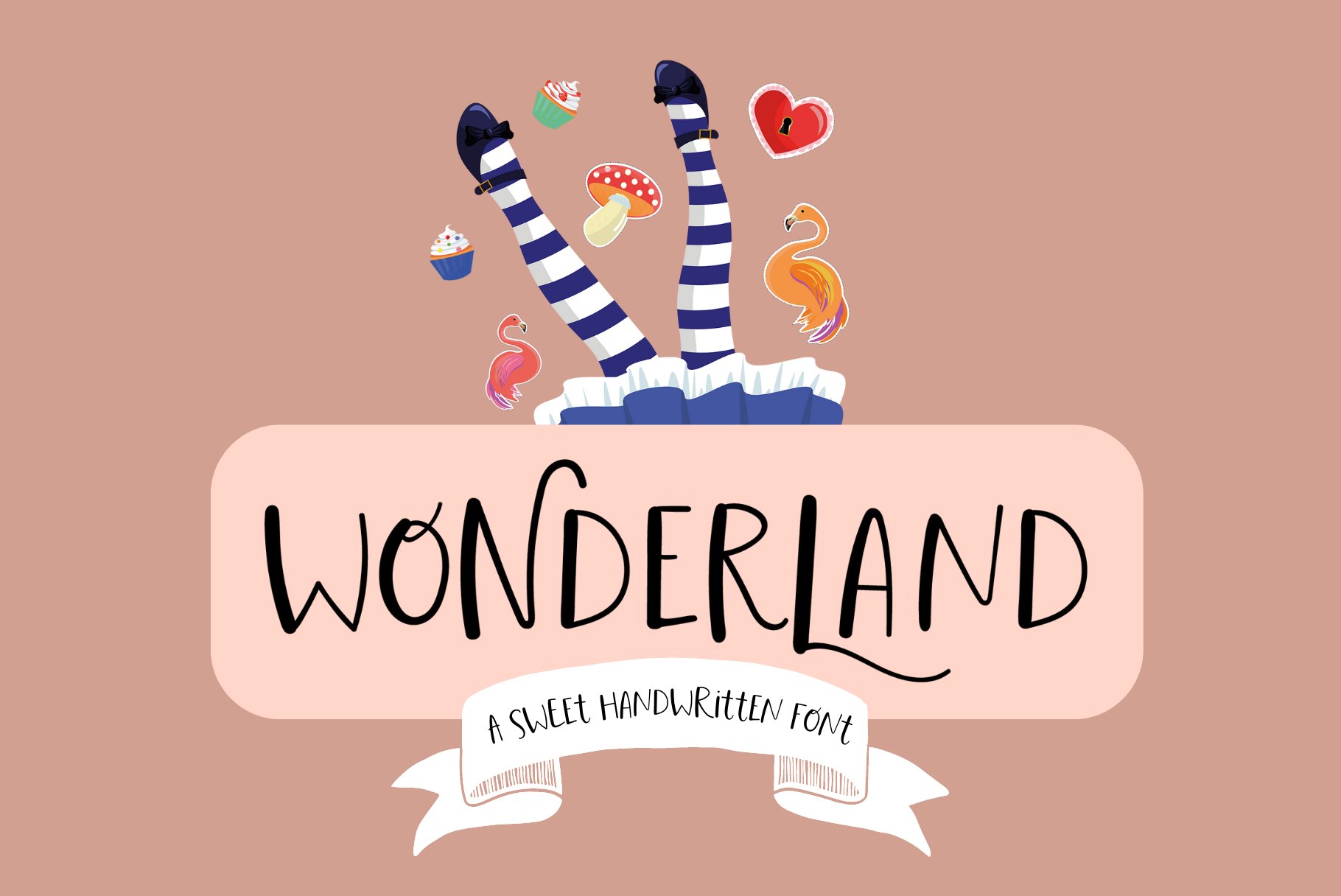 Wonderland Quirky Font cover image.