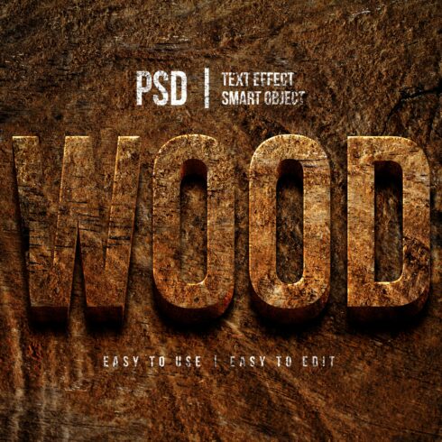 wood texture typography text effectcover image.