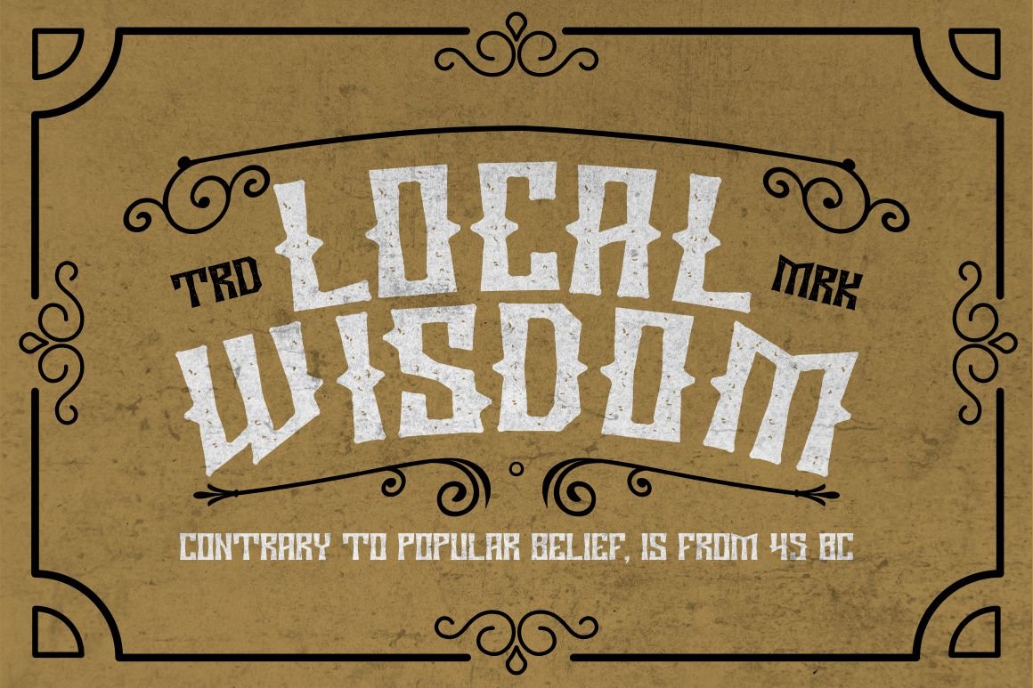 Wooden Bridge - Vintage Display Font preview image.