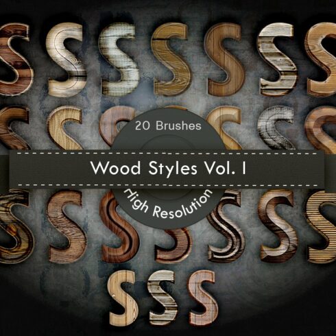 Wood Layer Styles for Photoshopcover image.