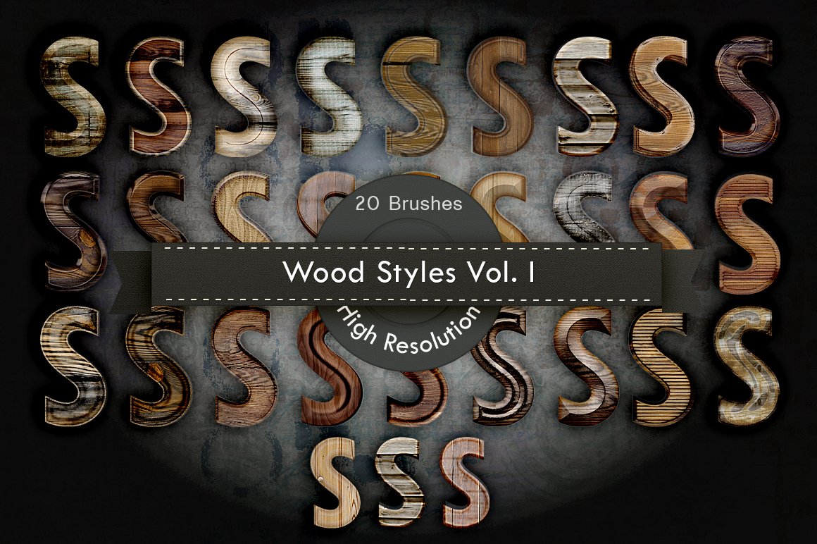Wood Layer Styles for Photoshopcover image.
