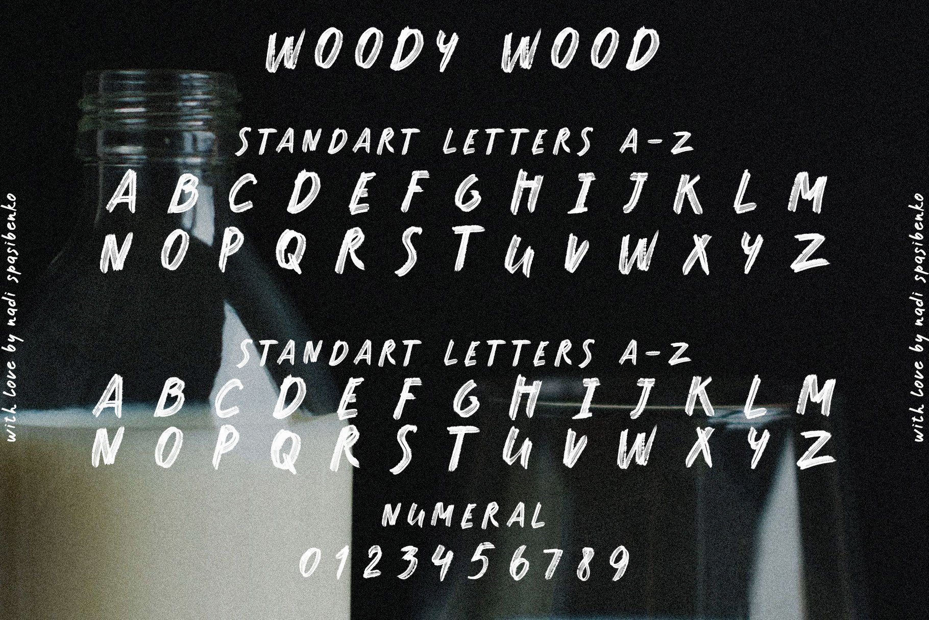 woody wood font 1 297