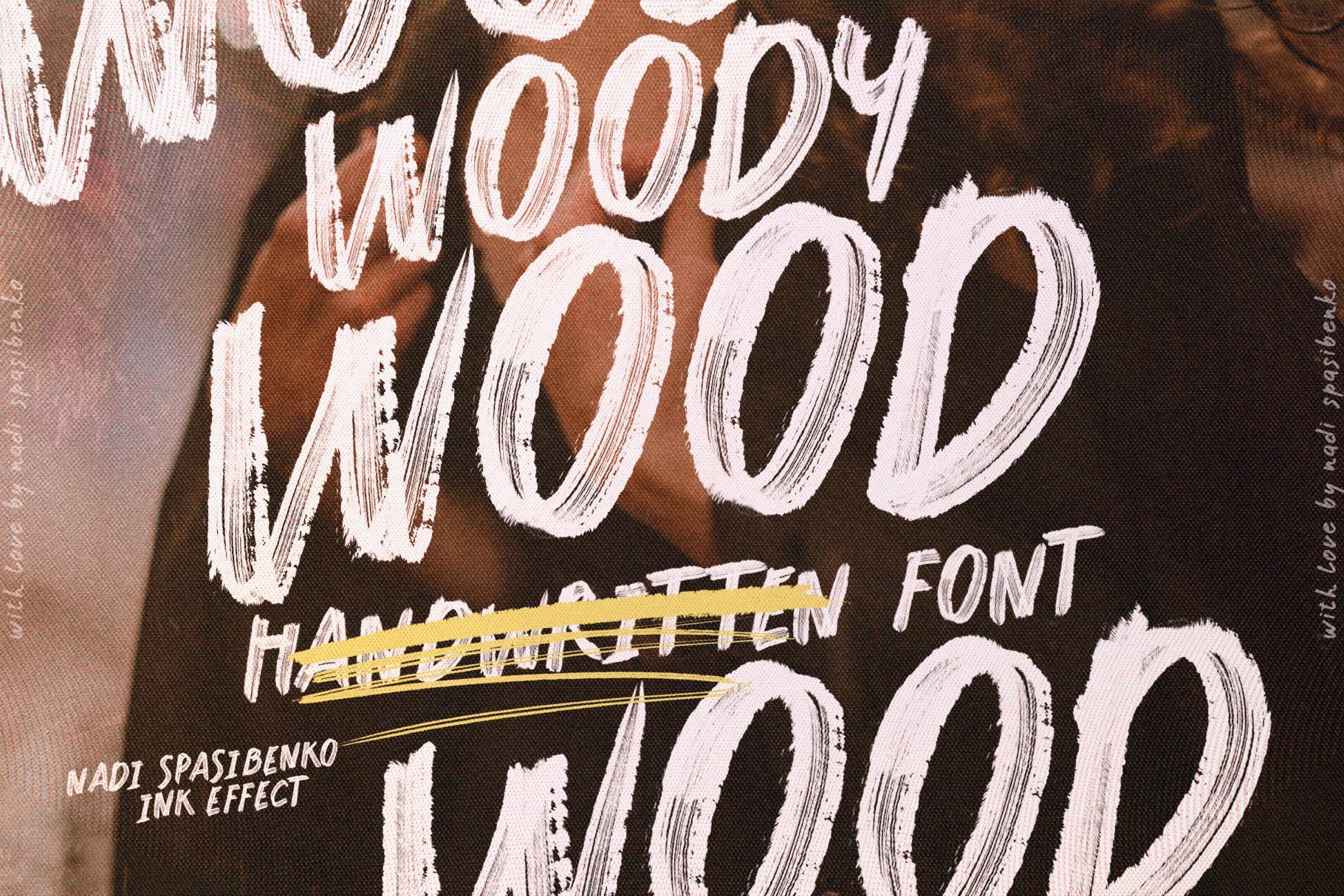 woody wood font 5 347