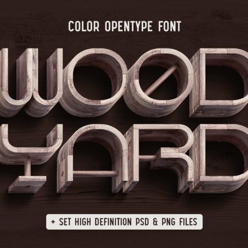 Wood Yard - Color Font cover image.