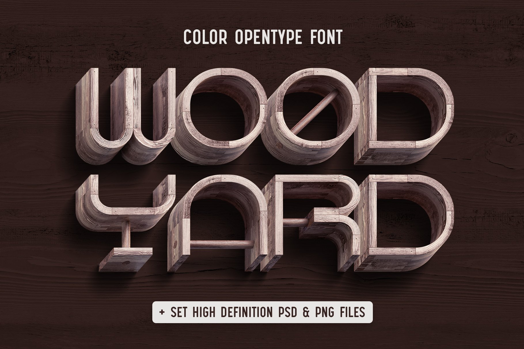 Wood Yard - Color Font cover image.