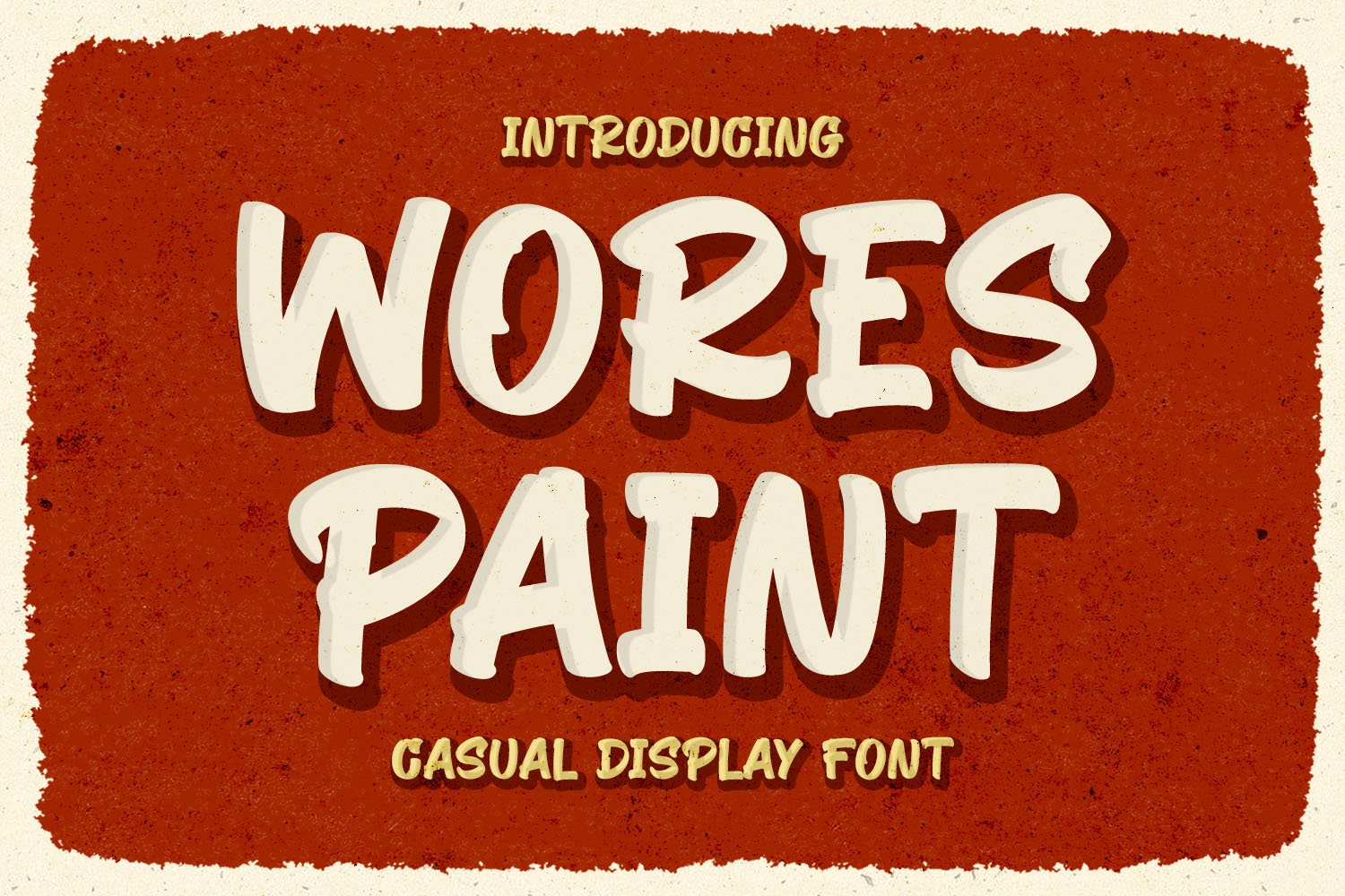 Wores Paint - Retro Display Font cover image.