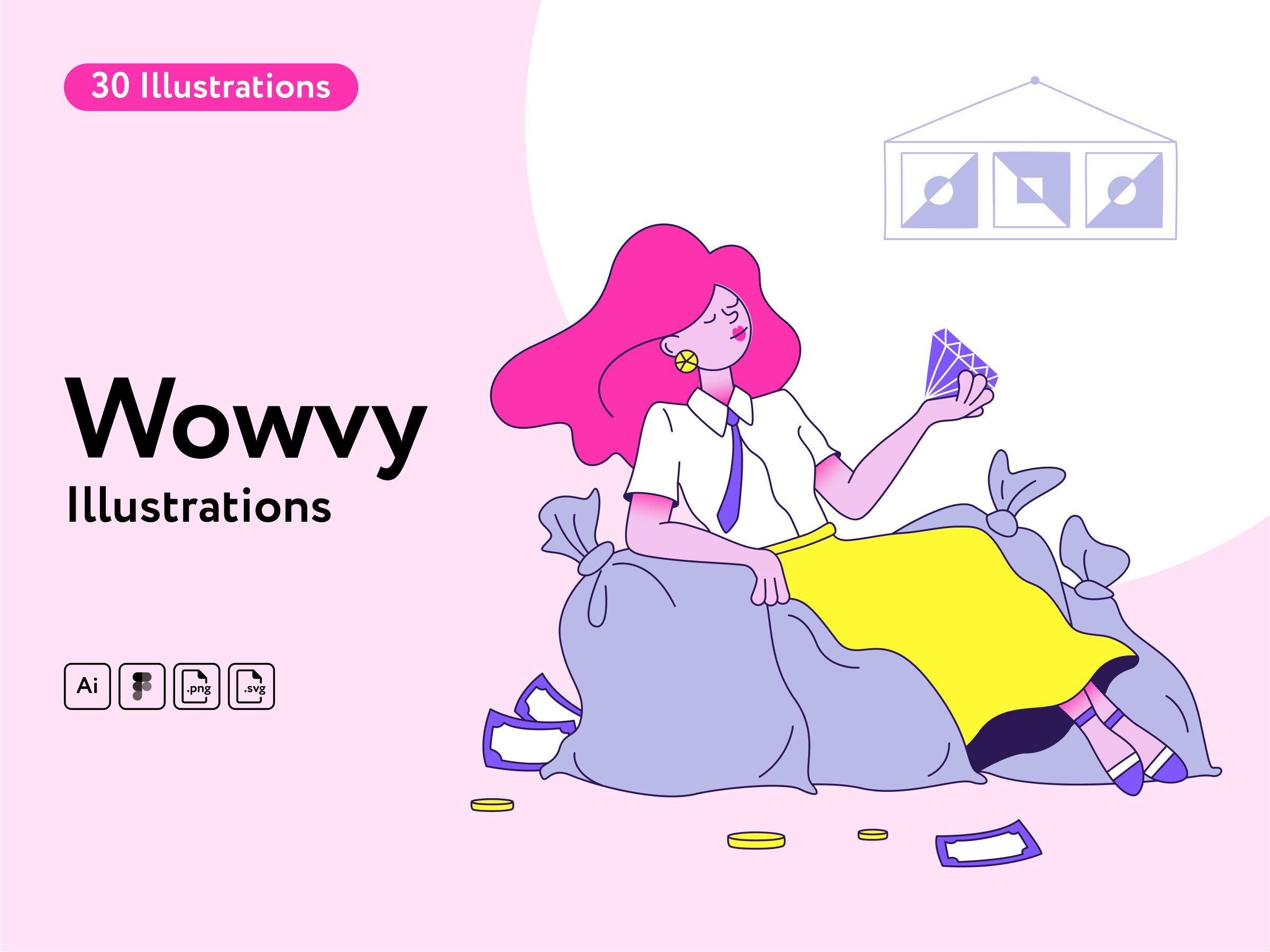 Wowvy Business Illustrations cover image.