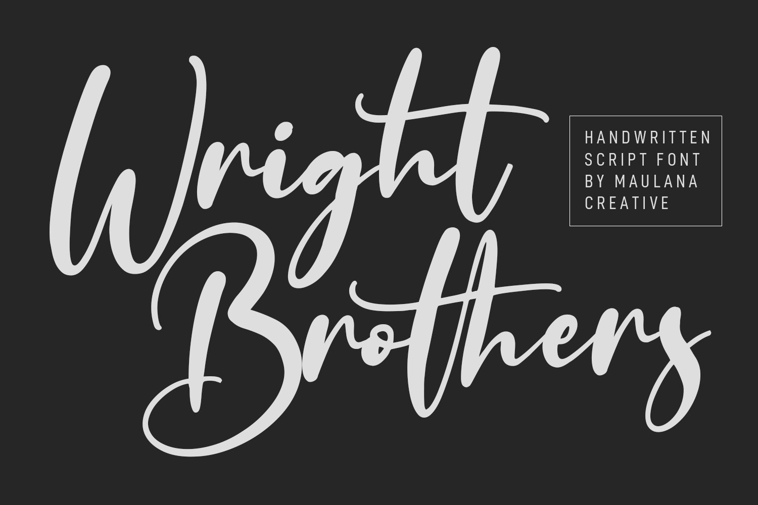 Wright Brothers Font cover image.