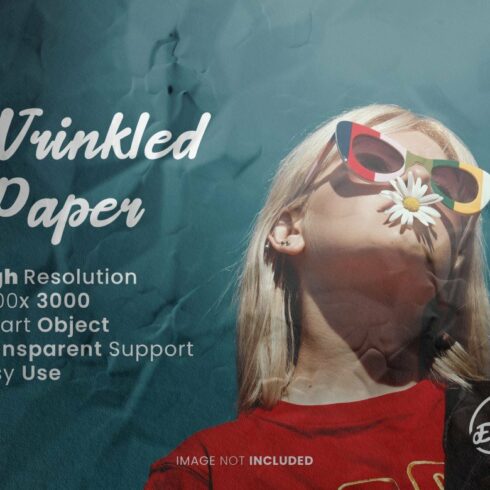 Wrinkled Paper Photo Effect Psdcover image.