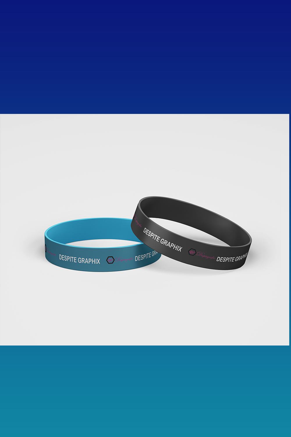 Wrist band template pinterest preview image.