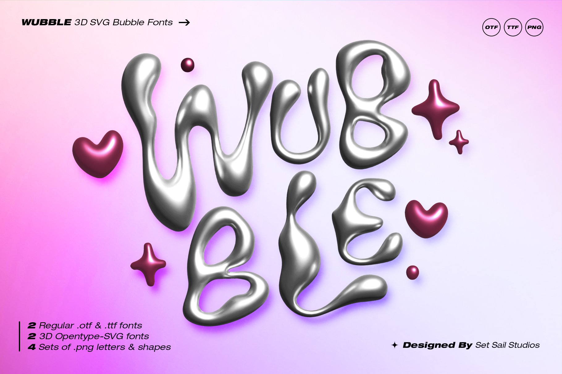Wubble SVG Font & Letterset cover image.