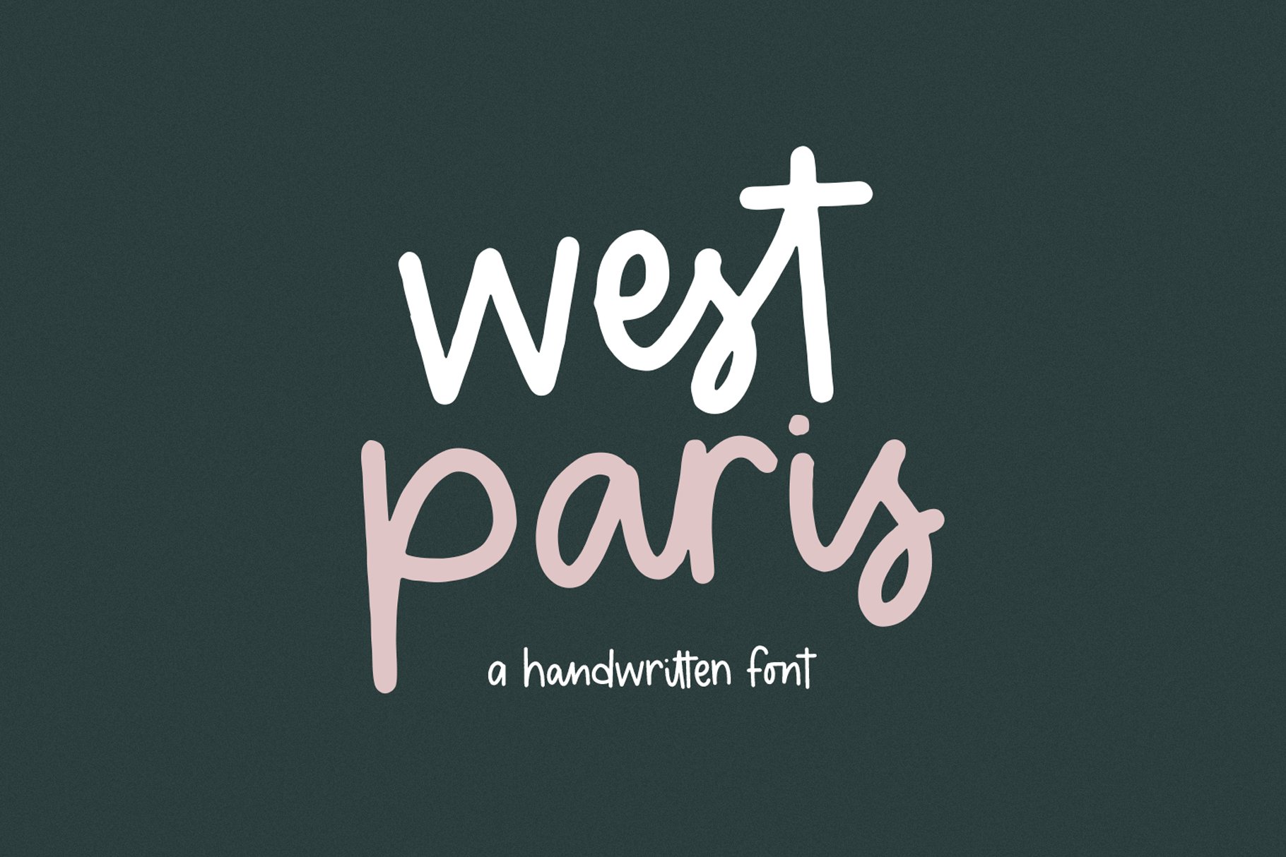 West Paris | Handwritten Font cover image.