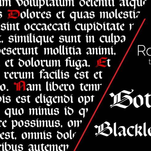 Blackletter Gothic Font Ronna cover image.